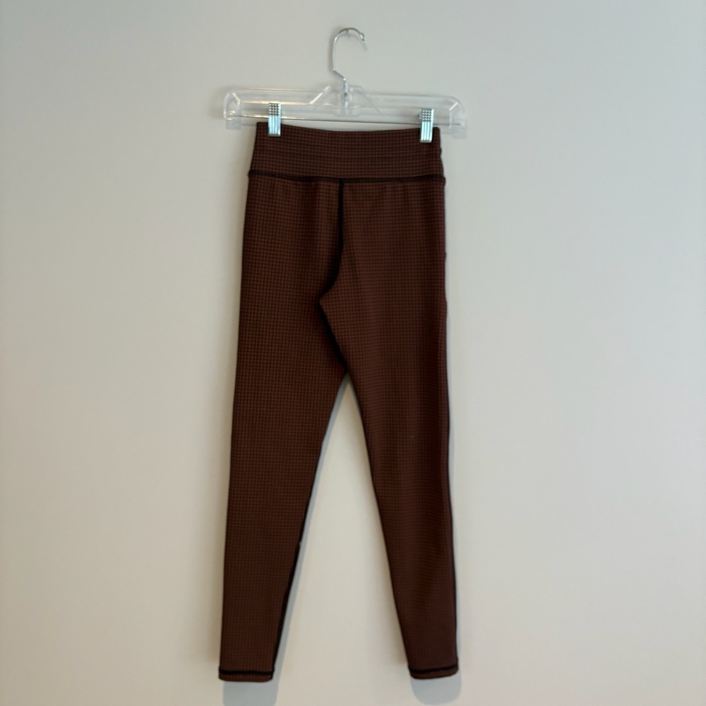 Offline By Aerie Brown Patterned Houndstooth Draw… - image 4